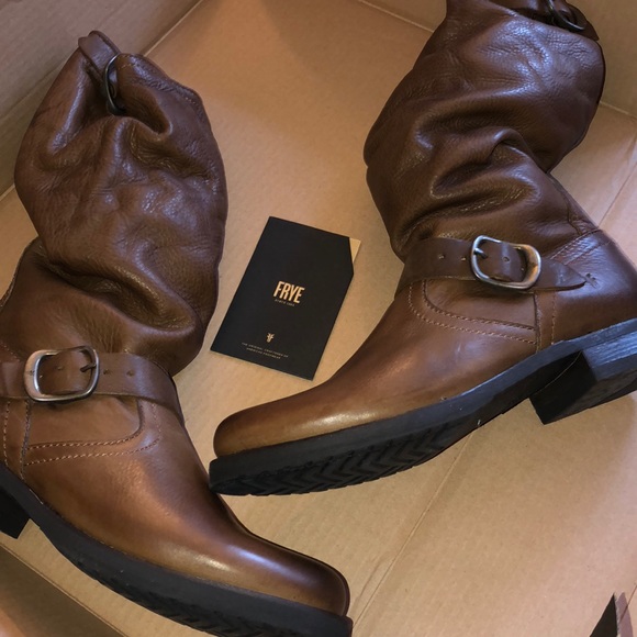 Frye Veronica Slouch Boots Cognac NEW ๐ฅ๐ - Picture 2 of 4